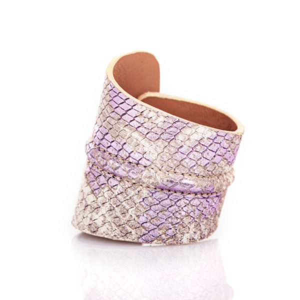 Bracciale in pelle - Plumilla