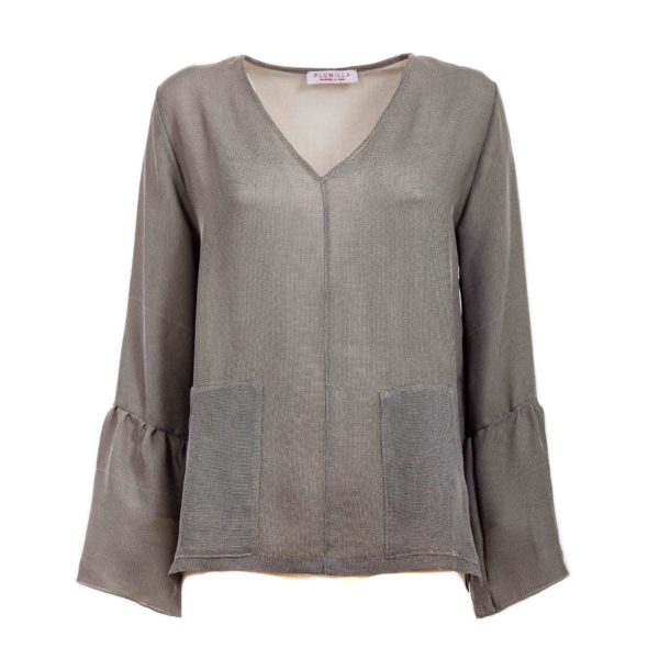 Blusa donna con maniche lunghe - Plumilla