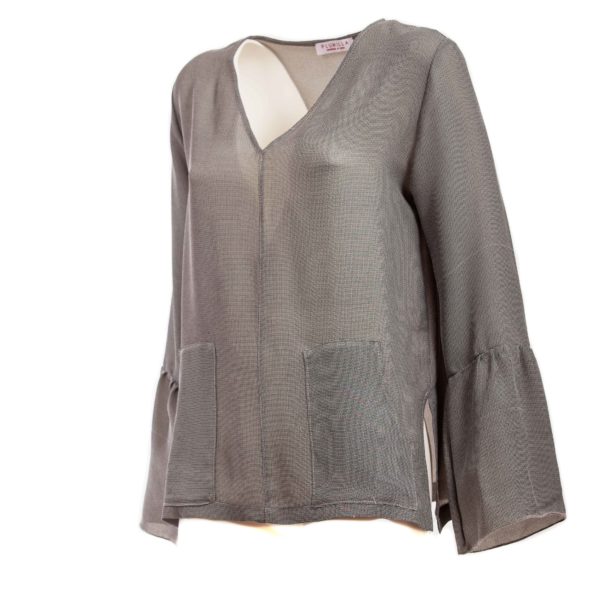 Blusa donna con maniche lunghe - Plumilla