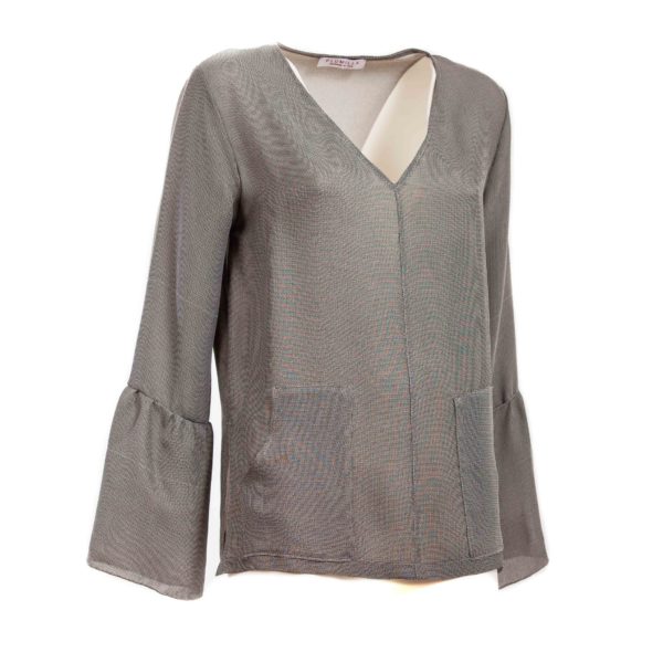 Blusa donna con maniche lunghe - Plumilla